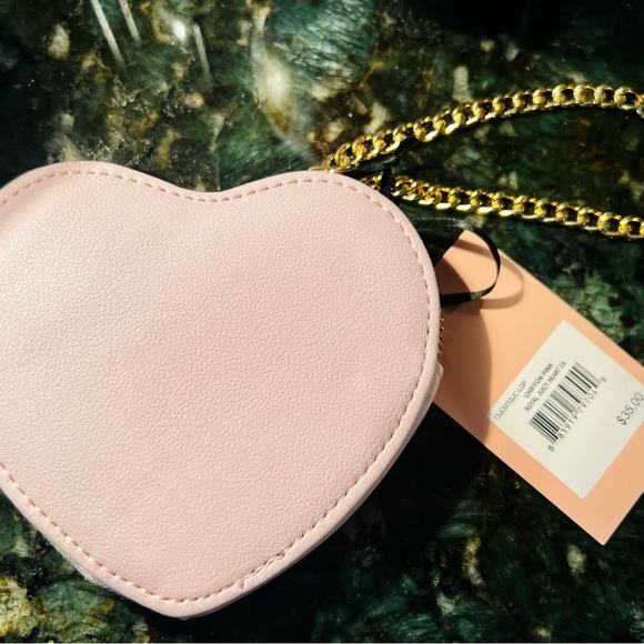 Juicy Couture Blush Pink Heart-Shaped Mini-Purse - Picture 3 of 7